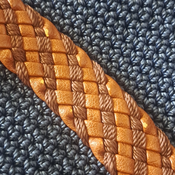 The Sak Knit Handbag Purse Navy Blue Double Strap 15.5 X 9.5" - Picture 10 of 11